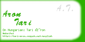 aron tari business card